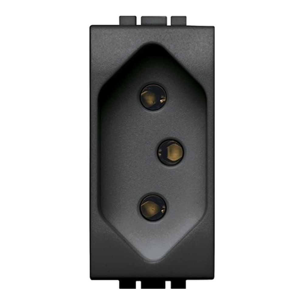 Módulo Tomada 2 PT 10A/250V SL4165S Preto Legrand
